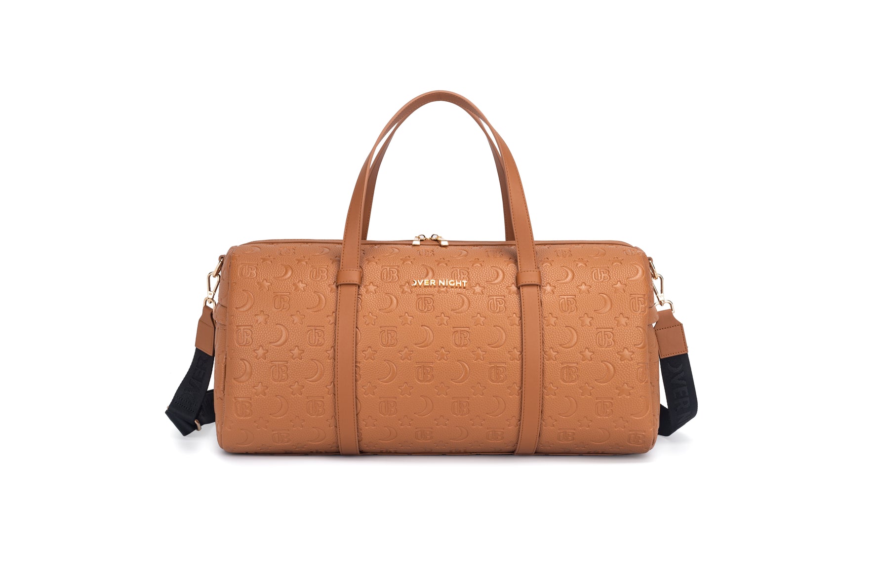 OverNight Travel Bags® Brown embossed Go Duffle