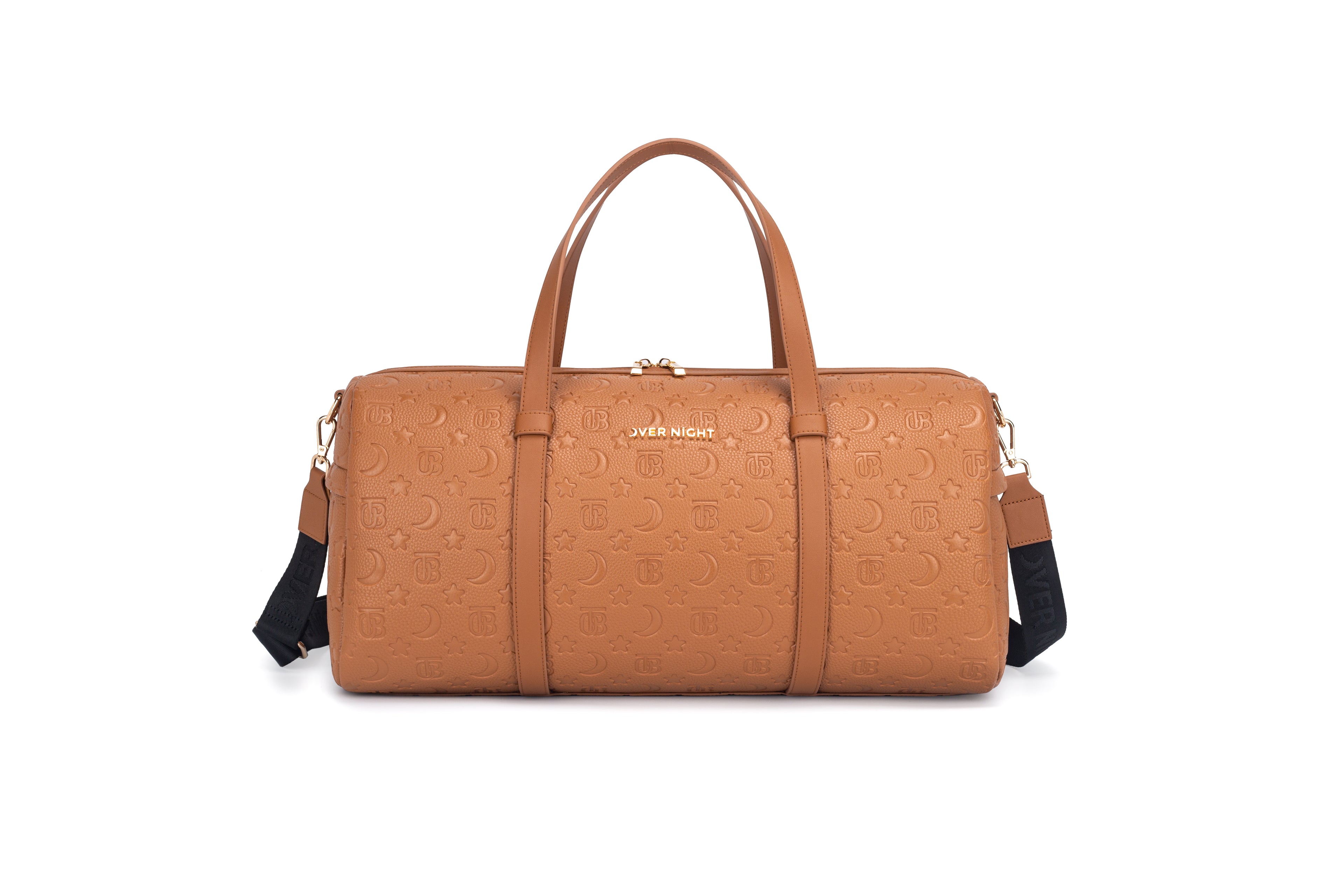 OverNight Travel Bags® Brown embossed Go Duffle