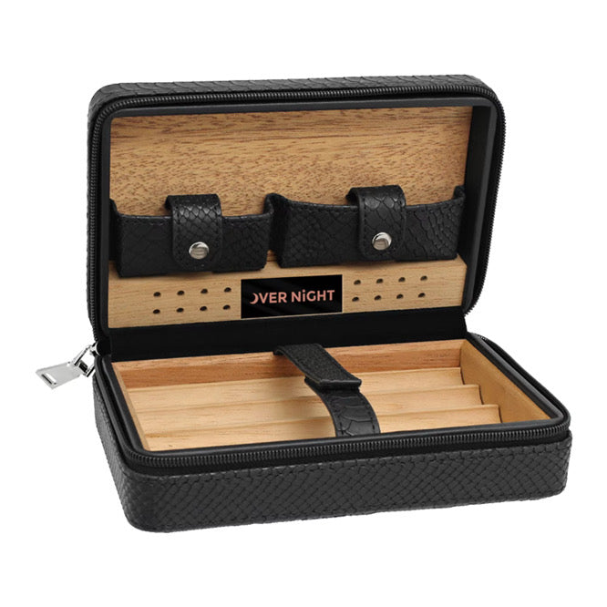 Overnight Travel Bags – Black Portable Cigar Case