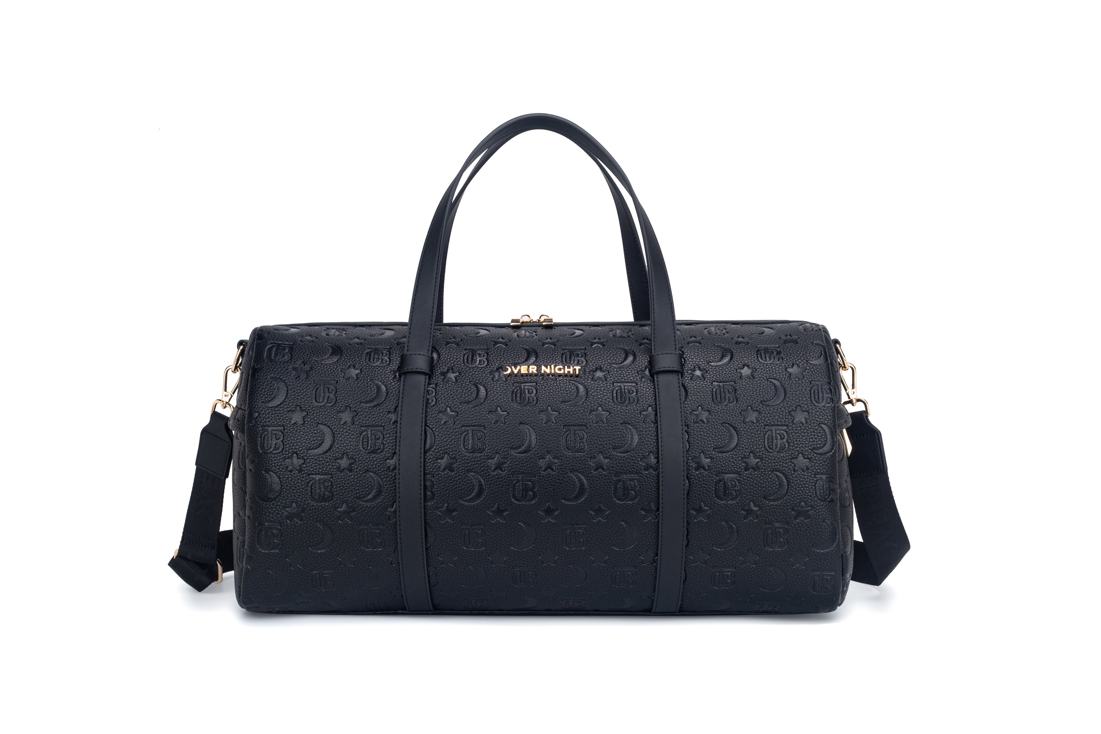 OverNight Travel Bags® Black embossed Go Duffle