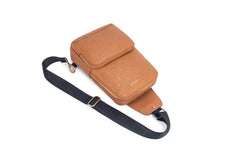OverNight Travel Bags® Brown embossed Crossbody