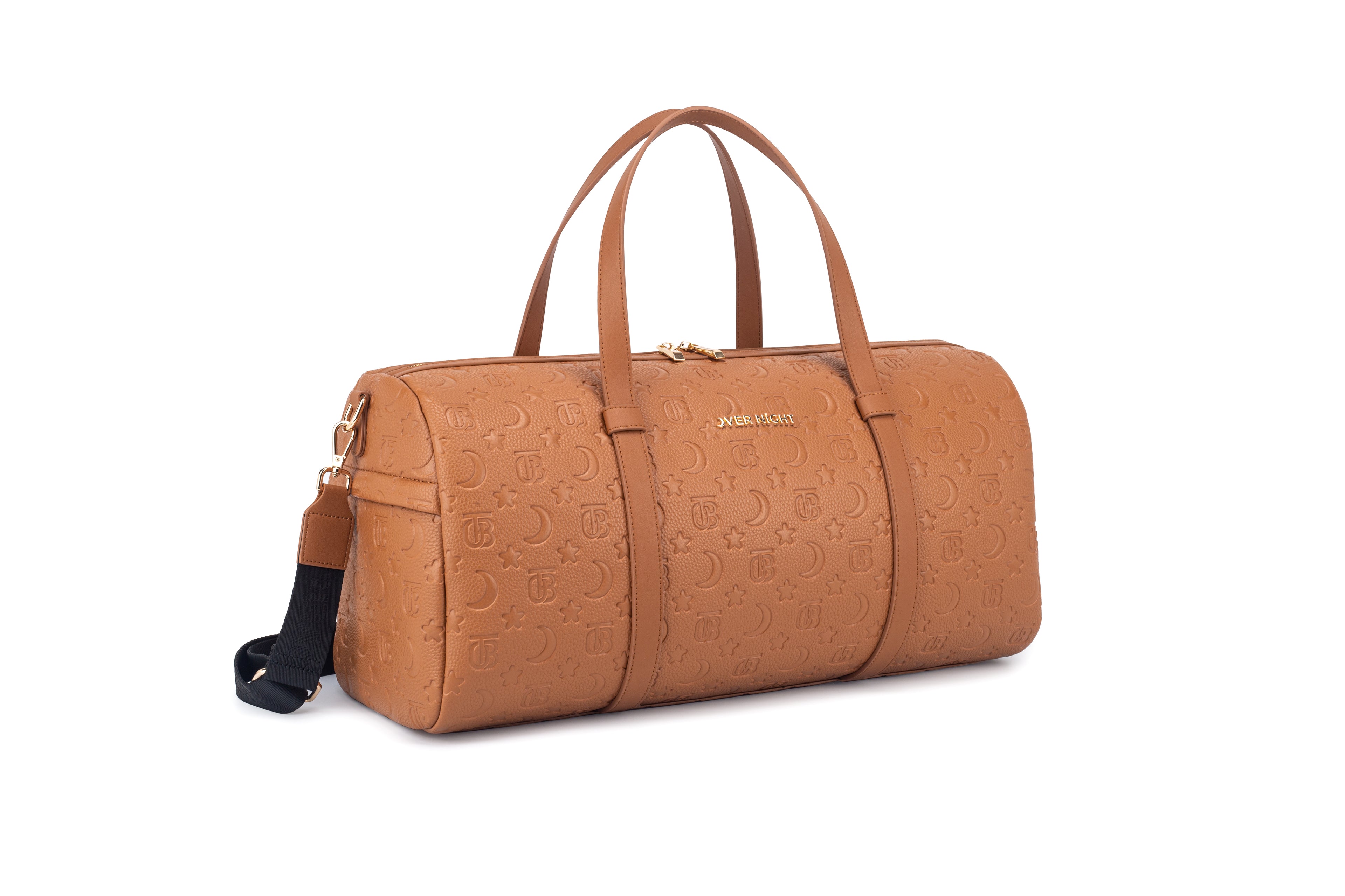 OverNight Travel Bags® Brown embossed Go Duffle
