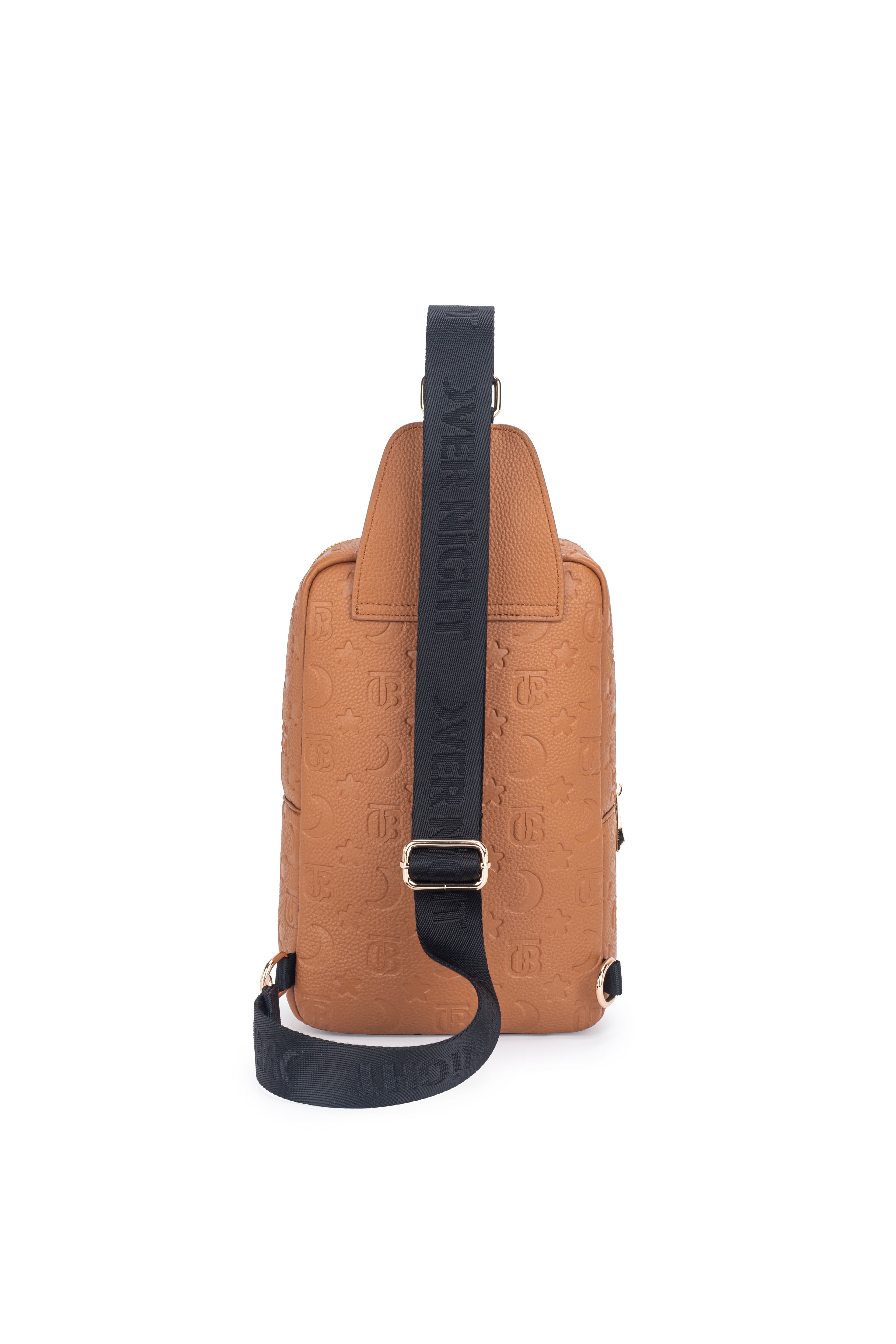 OverNight Travel Bags® Brown embossed Crossbody