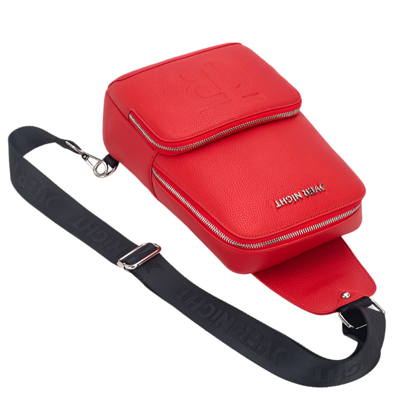 OverNight Travel Bags® Red w/silver Crossbody